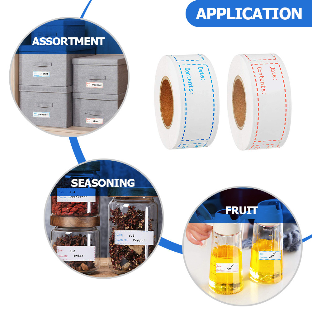 2 rollen rechthoekige etikette - Food Storage Labels recensie en prijs