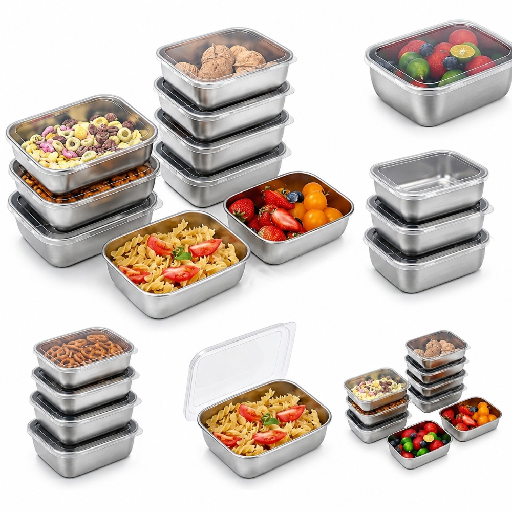 6 stuks roestvrijstalen voedse - Food Storage Meals recensie en prijs