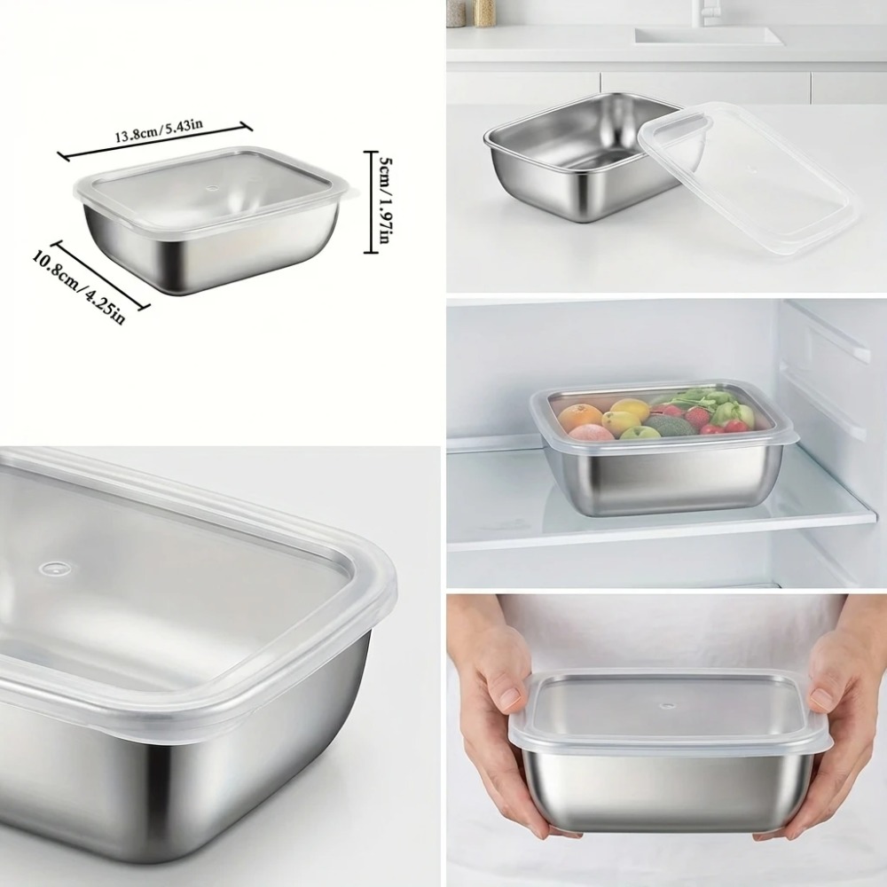 6 stuks roestvrijstalen voedse - Food Storage Meals recensie en prijs