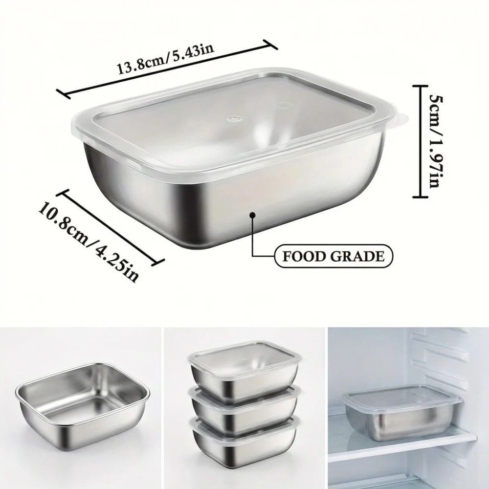 6 stuks roestvrijstalen voedse - Food Storage Meals recensie en prijs