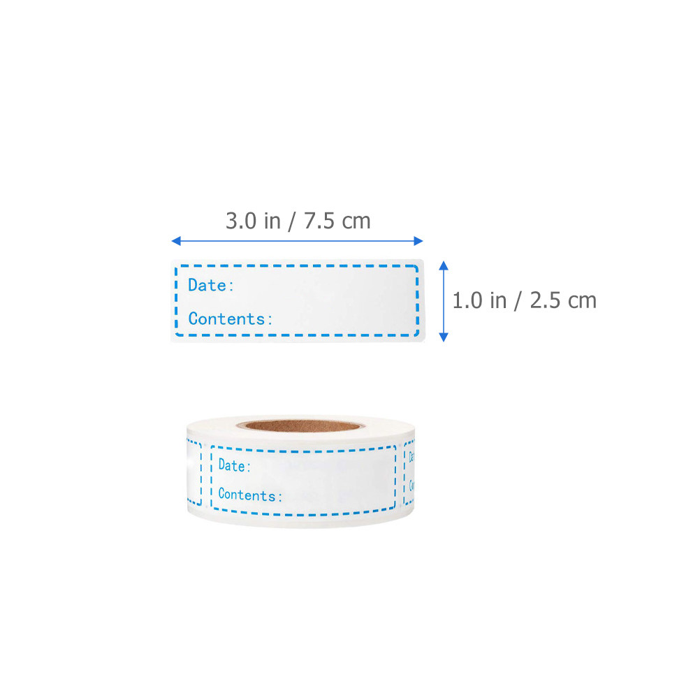 2 rollen zelfklevende voedsel  - Food Storage Labels recensie en prijs